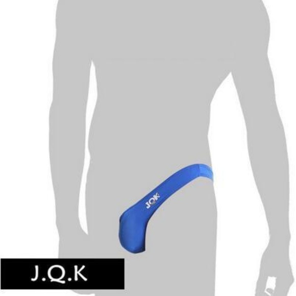 Blue Strapless Jockstrap Thong - Picture 3 of 4